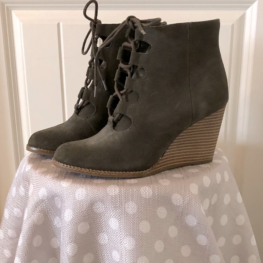 Hunter Green Suede Bootie